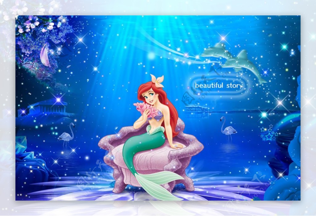 梦幻美人鱼公主海底世界图片