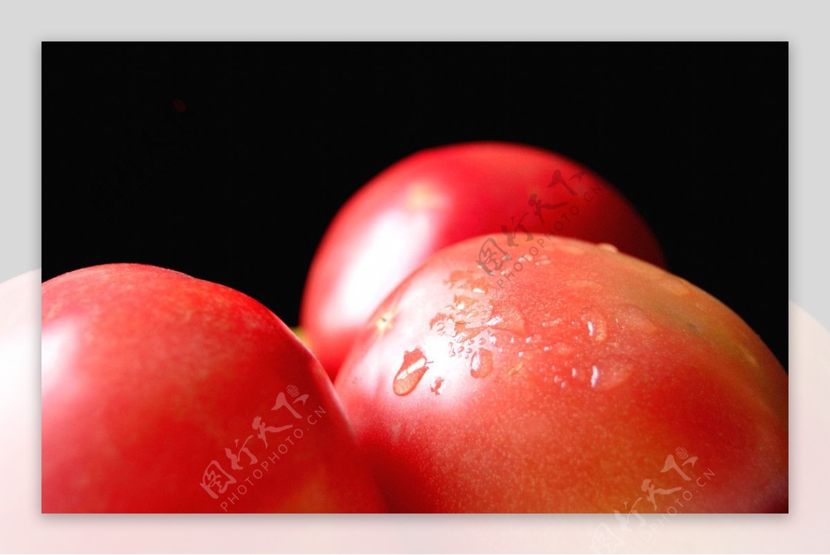 水果盘西红柿特写图片