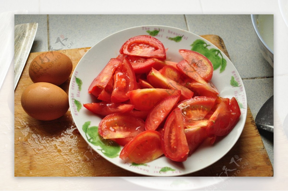 一盘西红柿图片