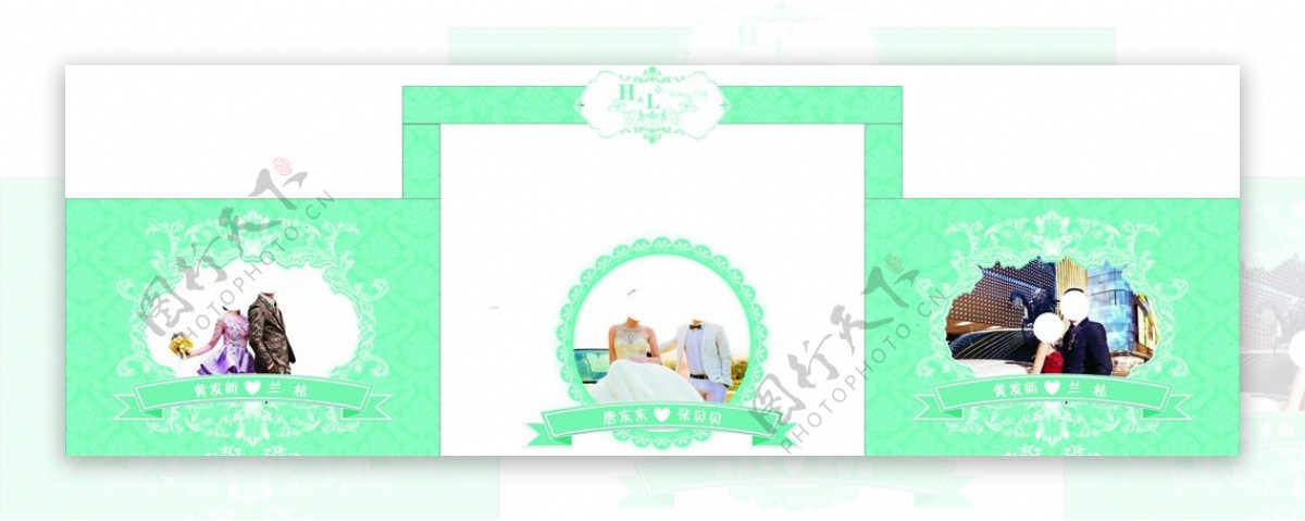 蒂芙尼婚礼主题宣传设计海报图片