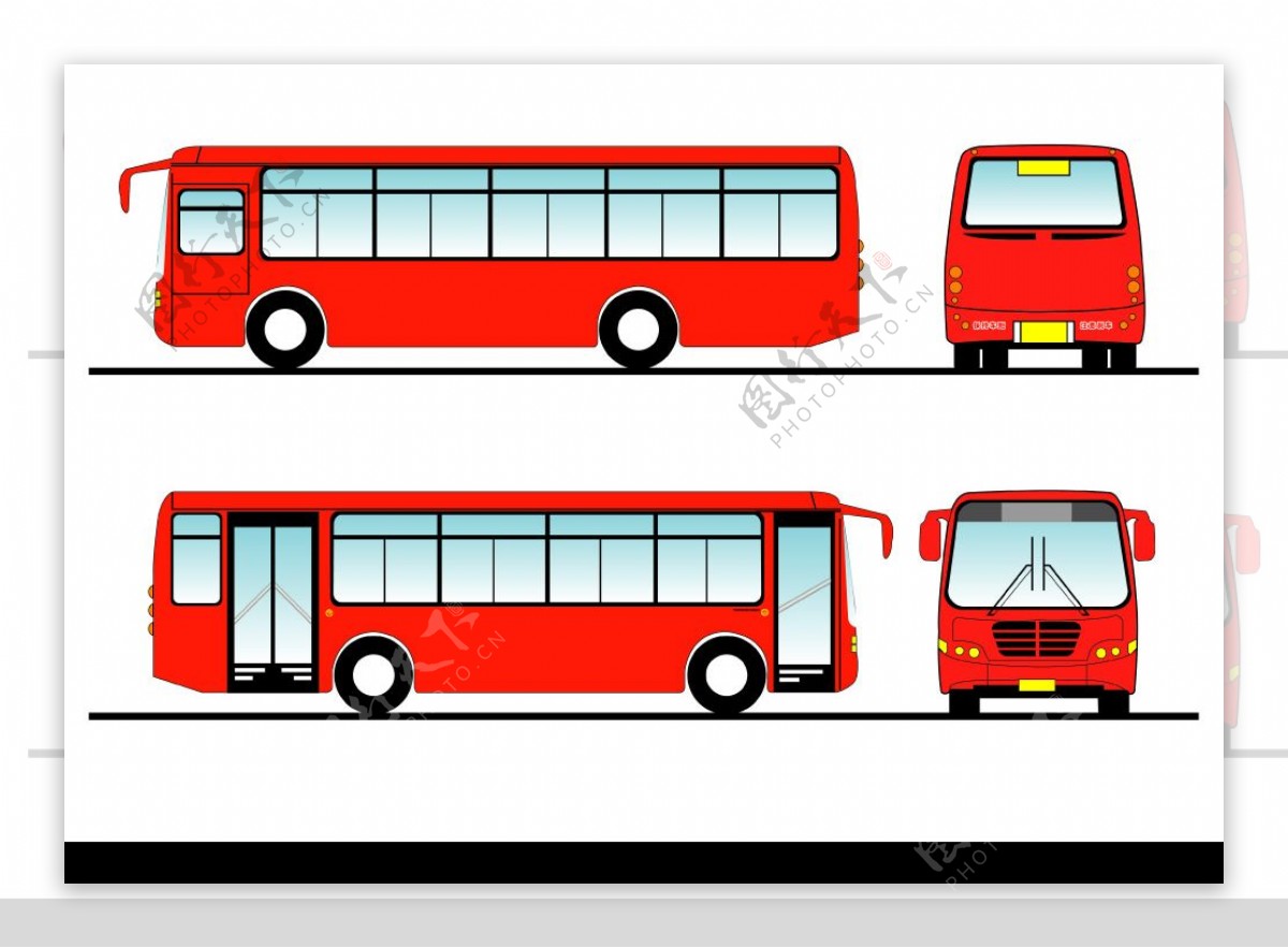 公交车模型图片