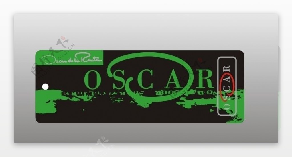 OSCAR黑底吊标图片