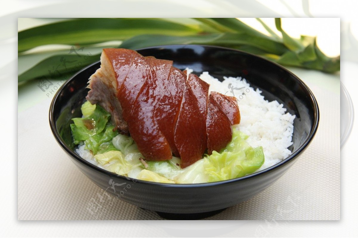 猪蹄饭传统美食美食图片