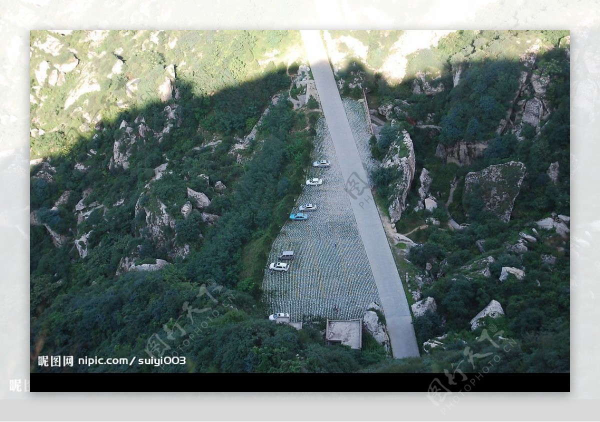 西安翠华山之旅鸟瞰图图片