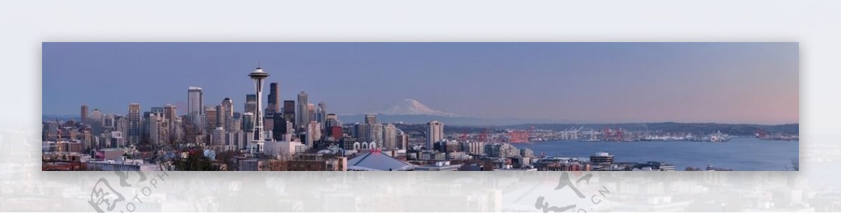 西雅图全景图片