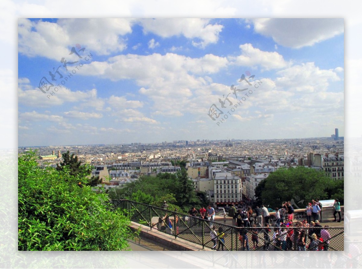 鸟瞰巴黎图片