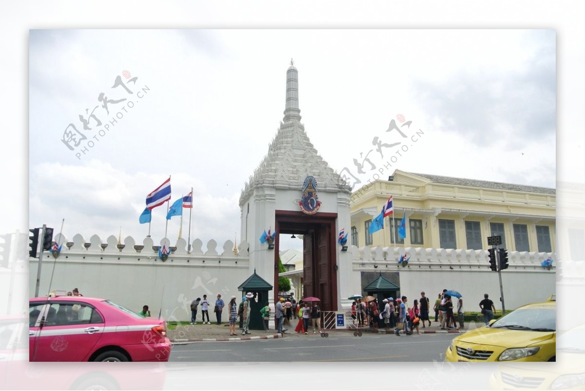 泰国曼谷大皇宫城墙图片