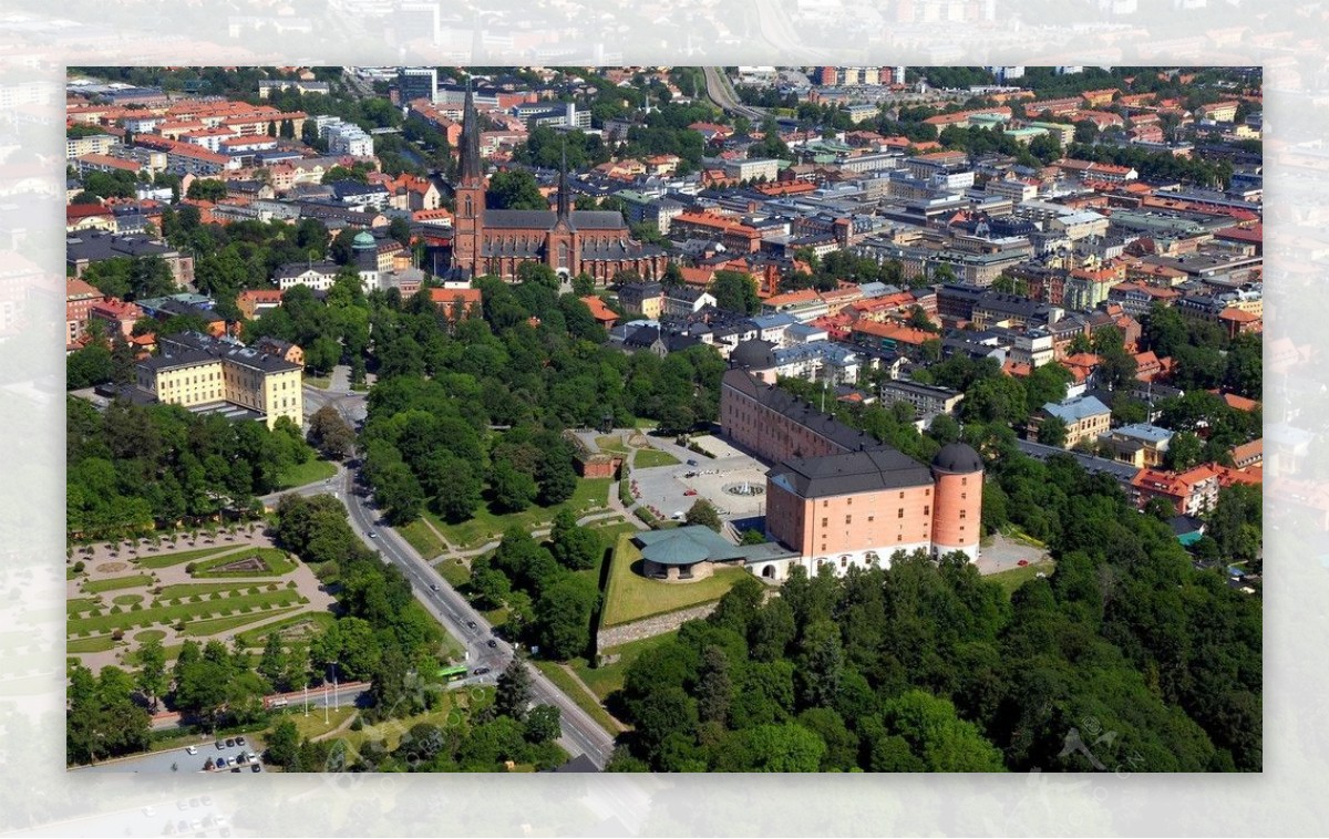 瑞典乌普萨拉城俯图片