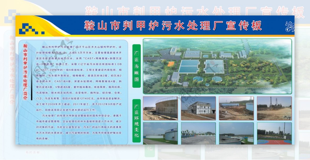 污水厂项目展板图片