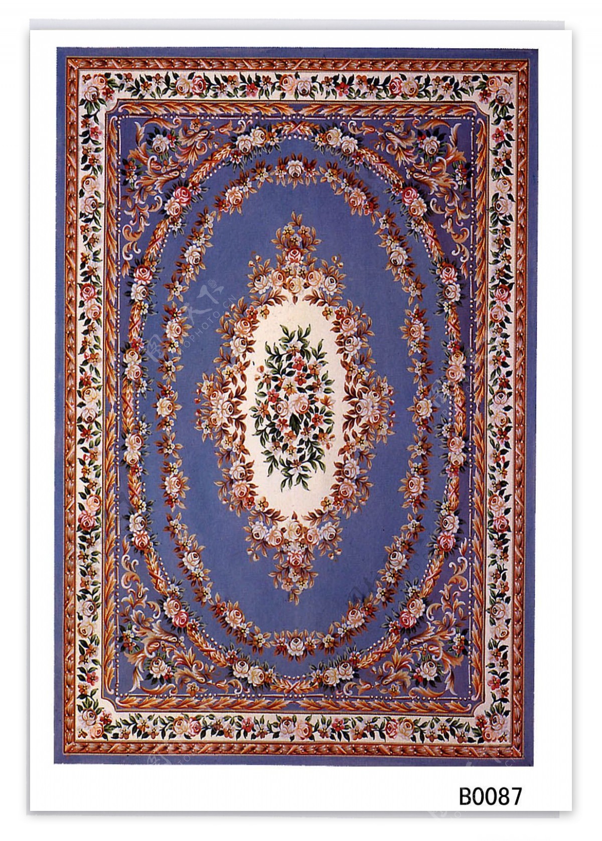 地毯花边地毯图案传统花卉图片