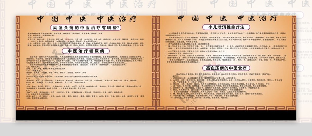 中国中医展版设计图片