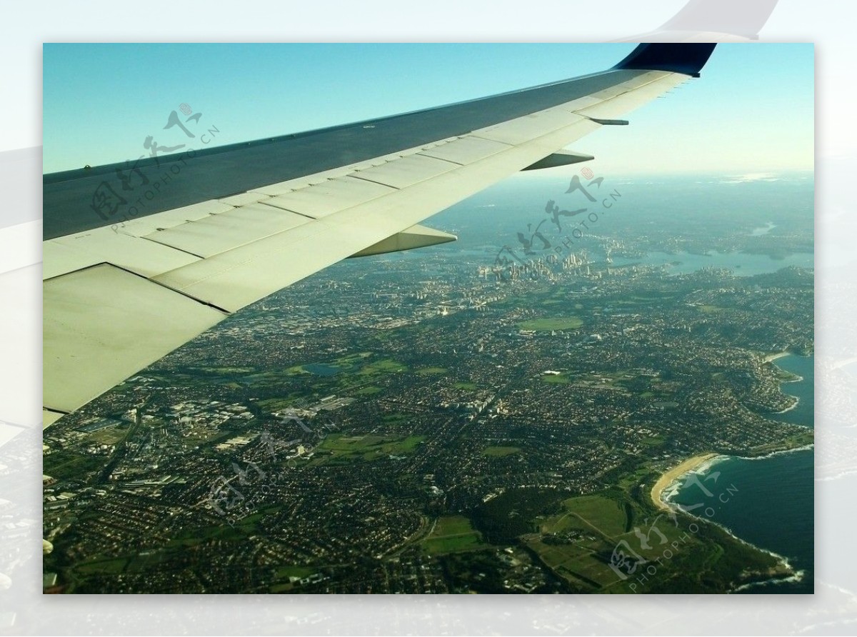 鸟瞰雪梨市图片