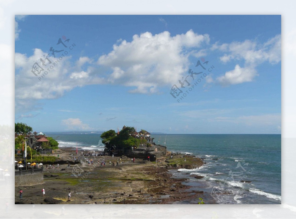 印尼峇厘岛海神庙海边景色图片
