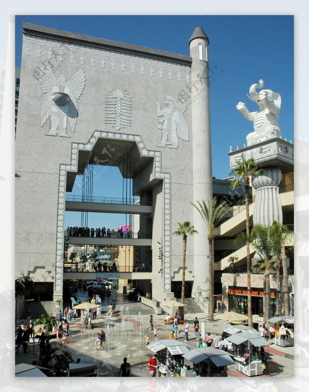 洛杉矶好莱坞游乐中心的门面图片
