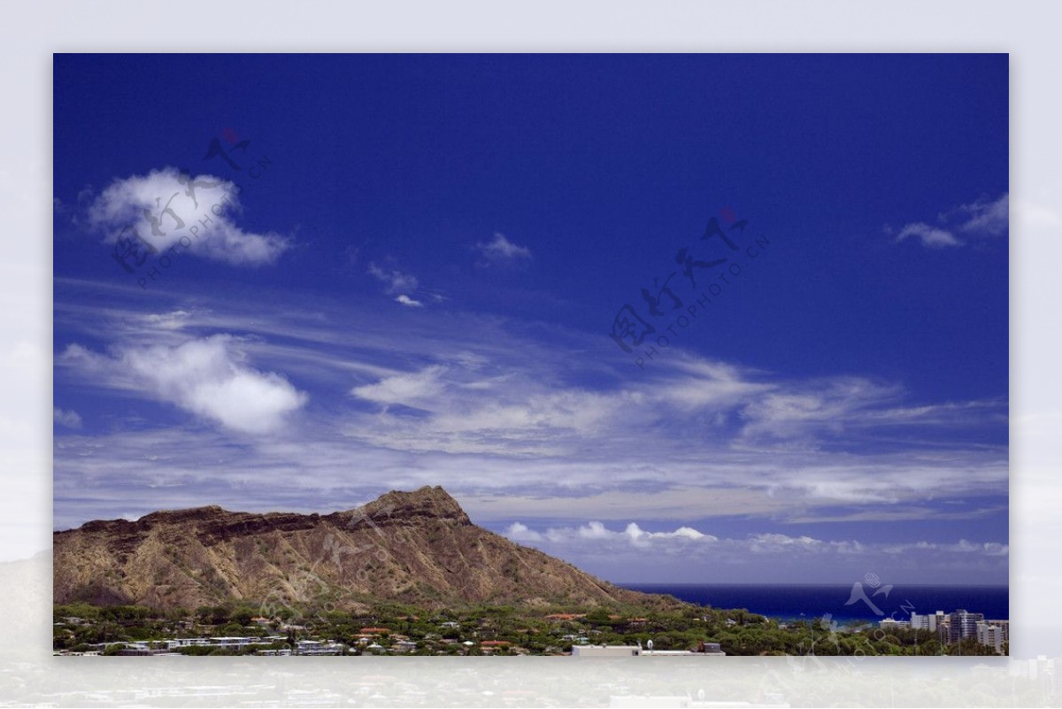 夏威夷的钻头山图片