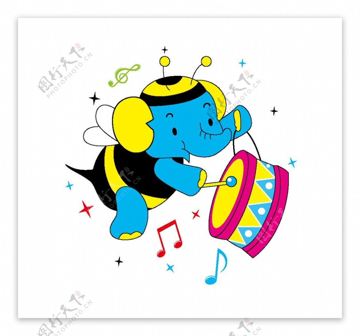 音乐大象图片