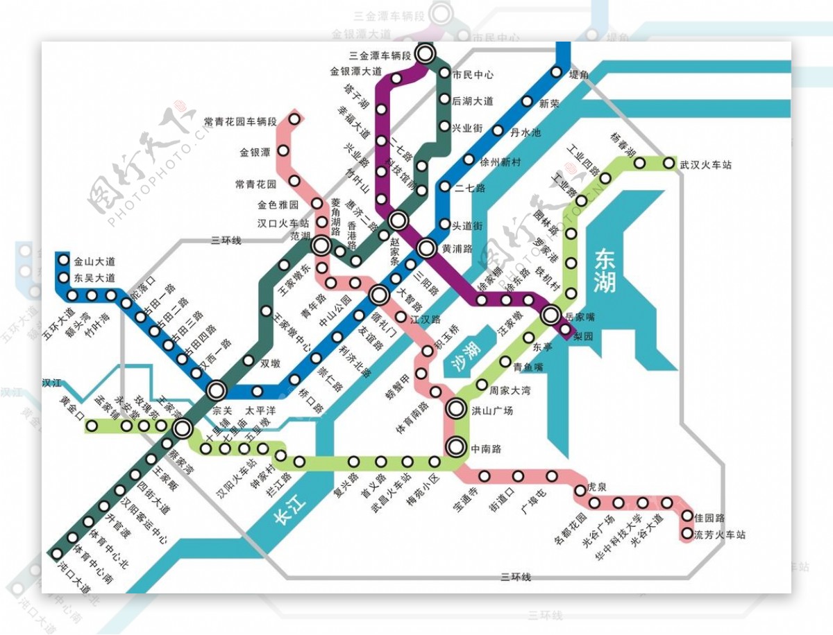 武汉地铁线路图片