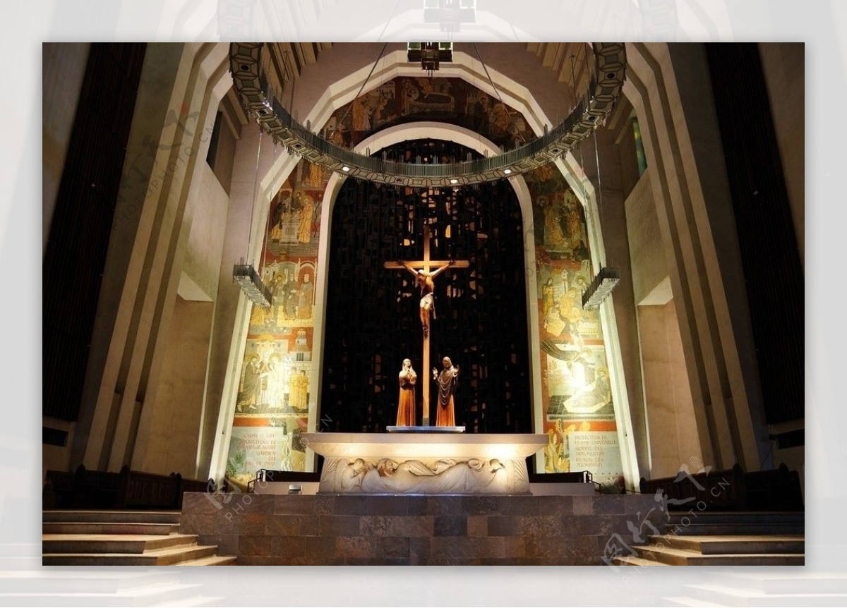 蒙特利尔圣约瑟大教堂内景图片