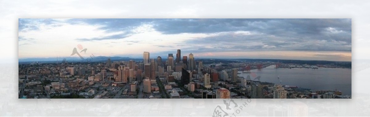 西雅图全景图片