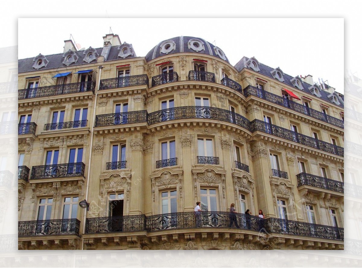 巴黎巴黎街头的建筑图片