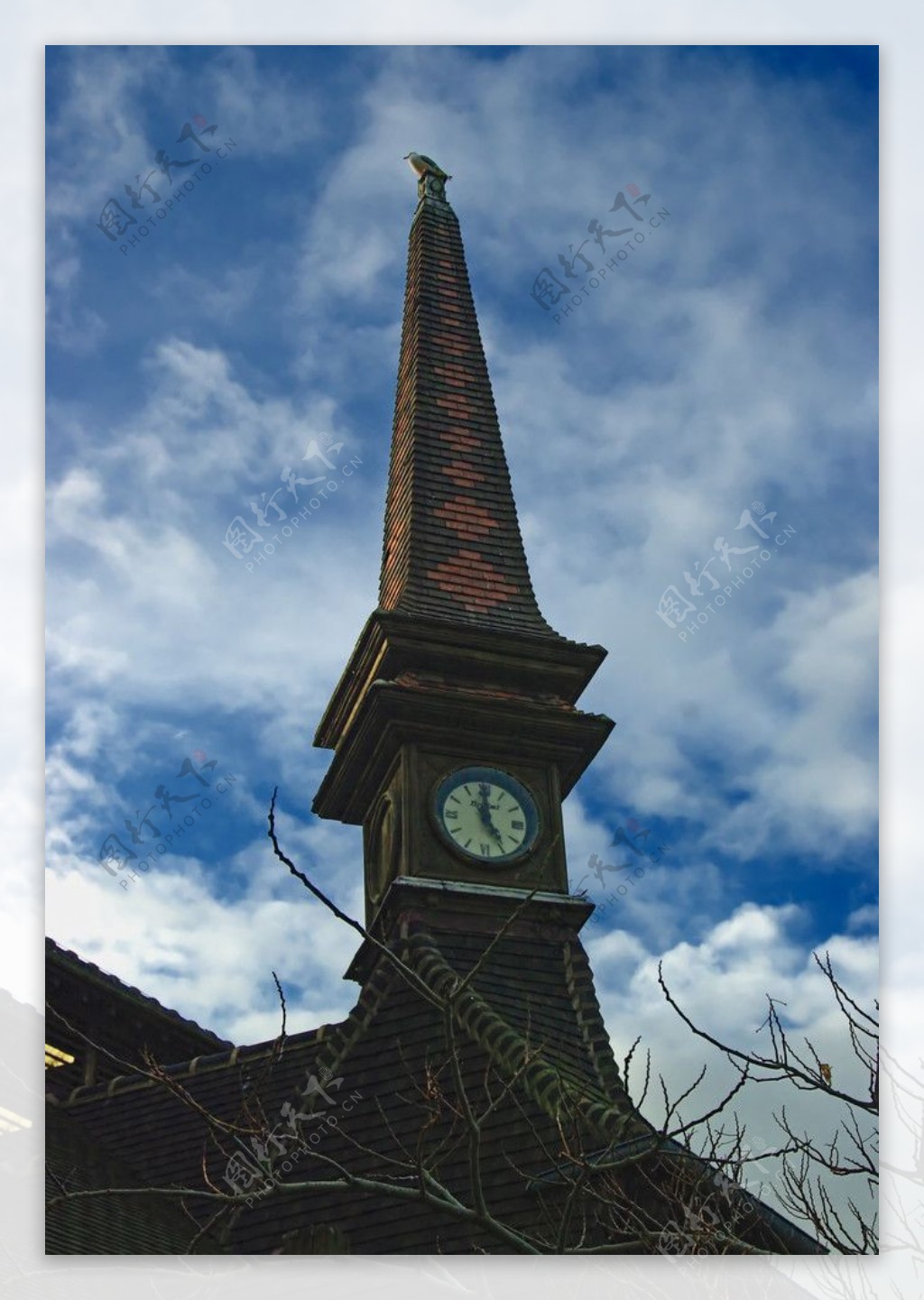 法国埃特勒塔诺曼底钟楼图片