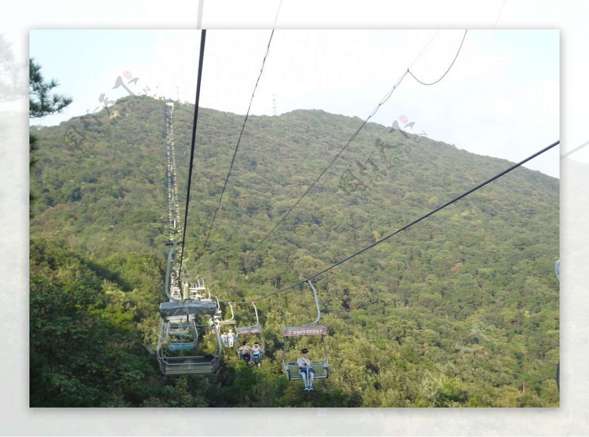 紫金山缆车图片