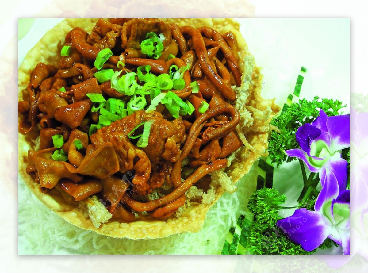 18脆金菇美极肥牛鹅肠图片