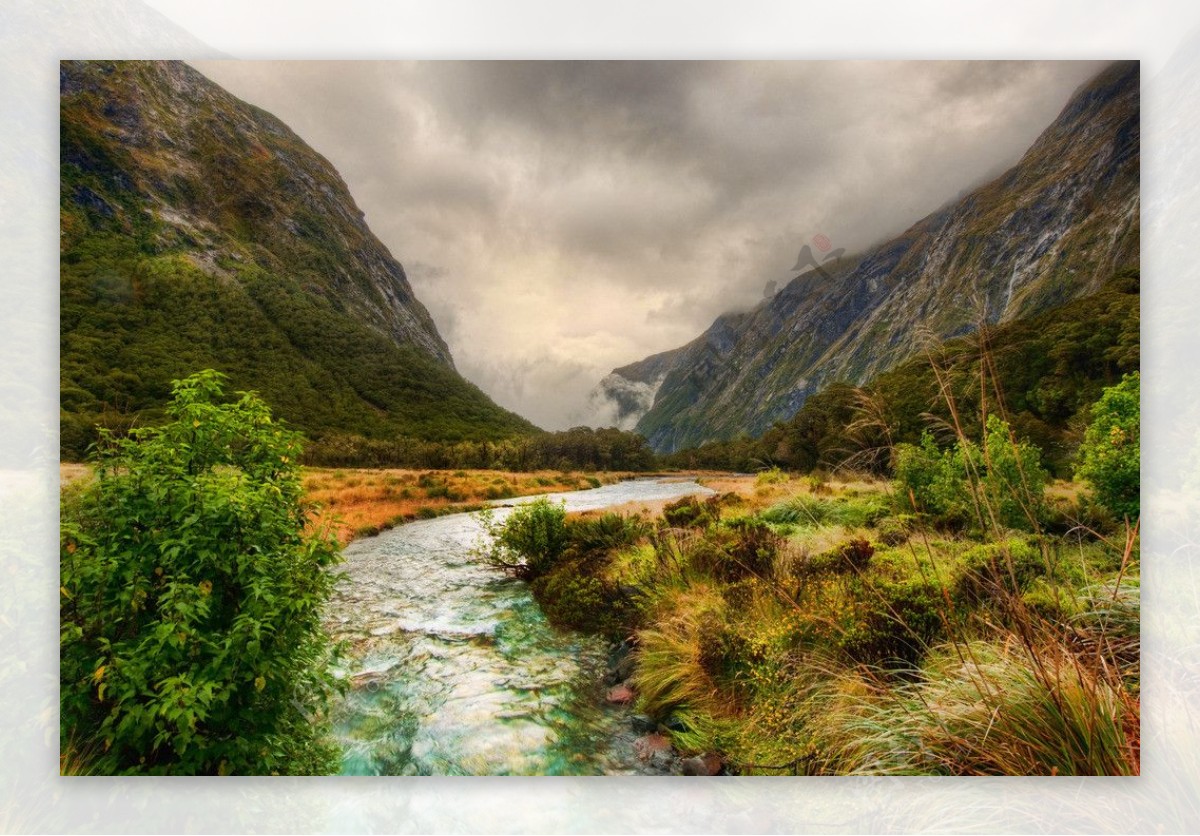河水在新西兰图片