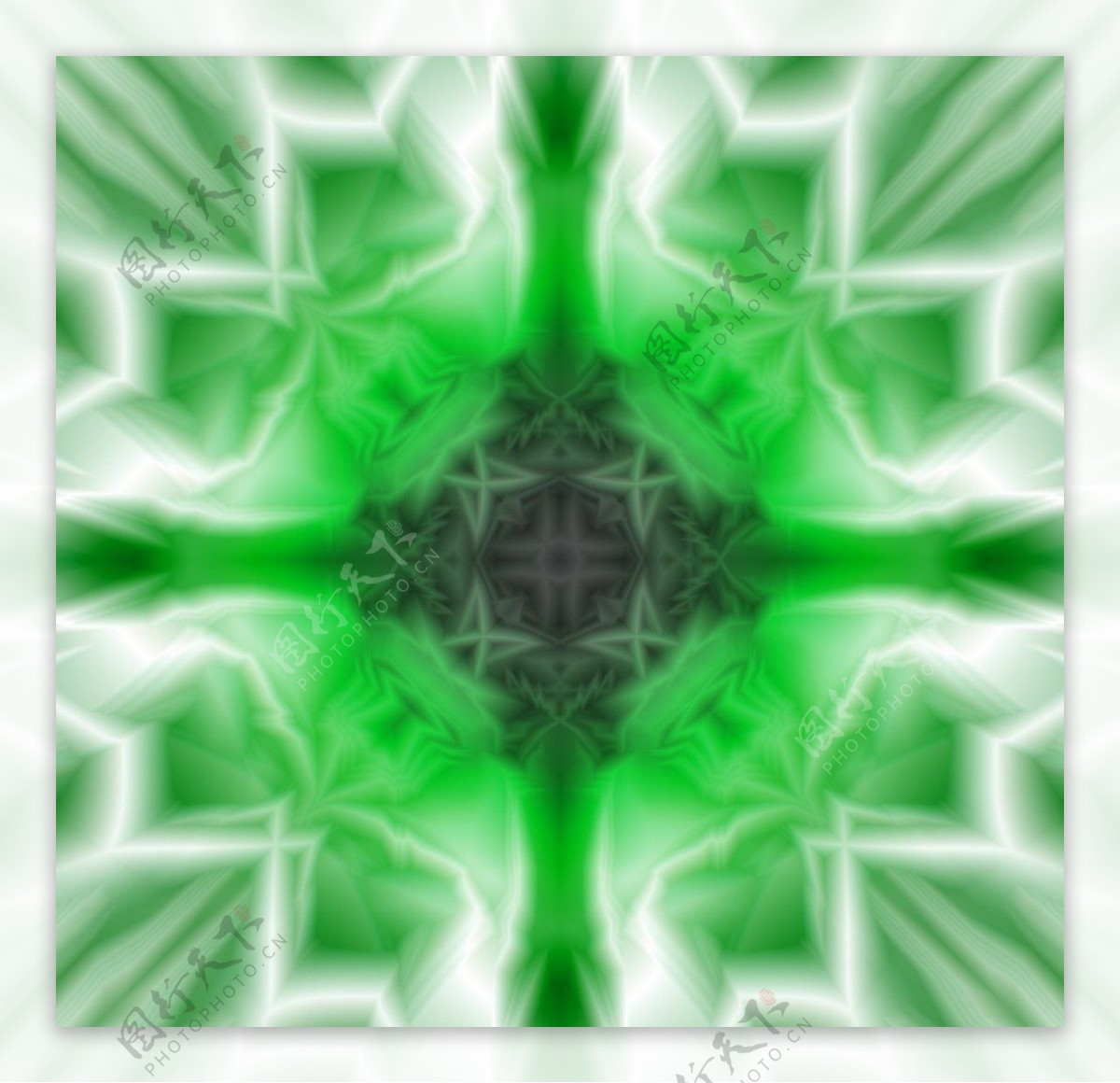 幻想风水晶花纹绿魔阵图片