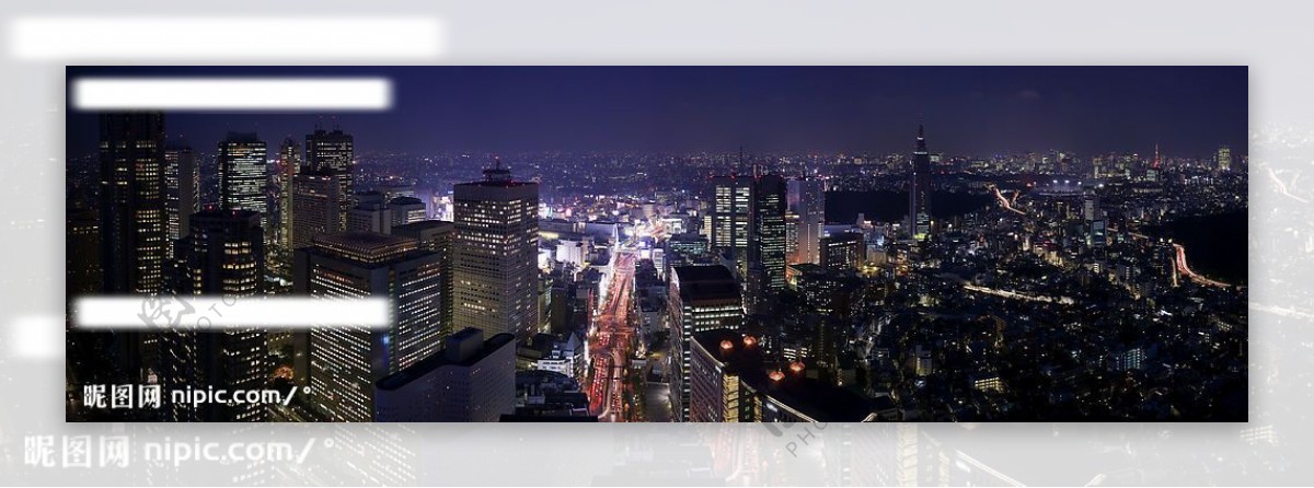 宽幅高清城市夜景图图片