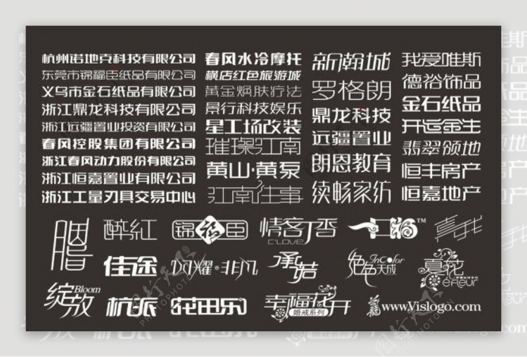 兰龙创意标志中文字体设计集合图片