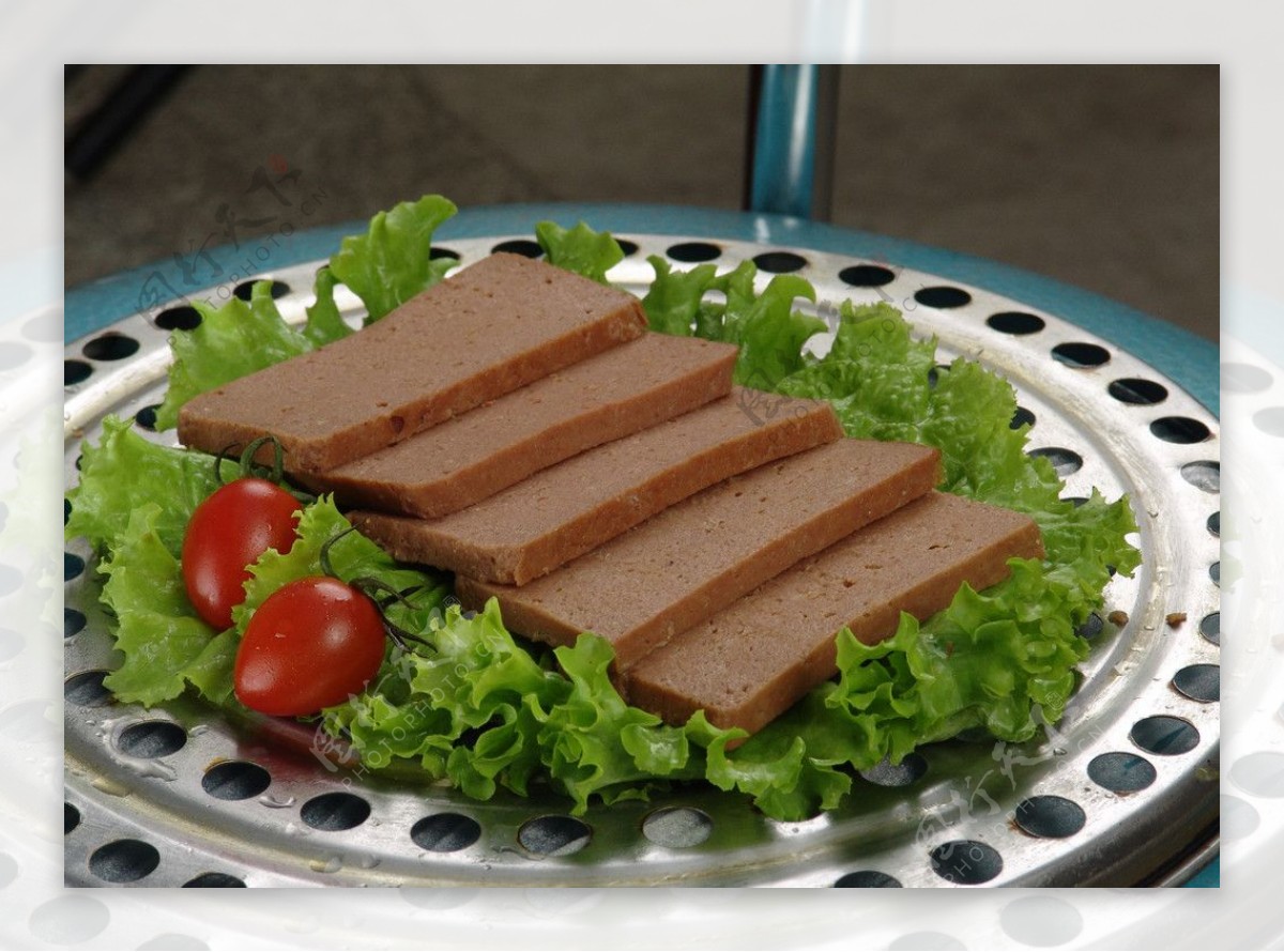 猪肝午餐肉图片