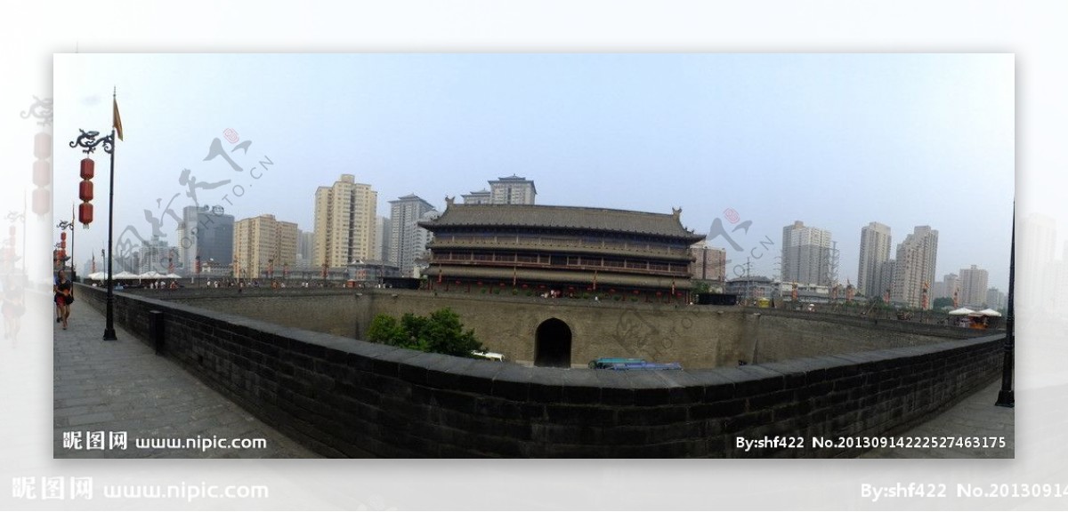西安城墙瓮城图片