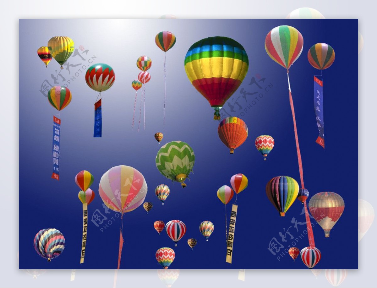 各种热气球气球图片