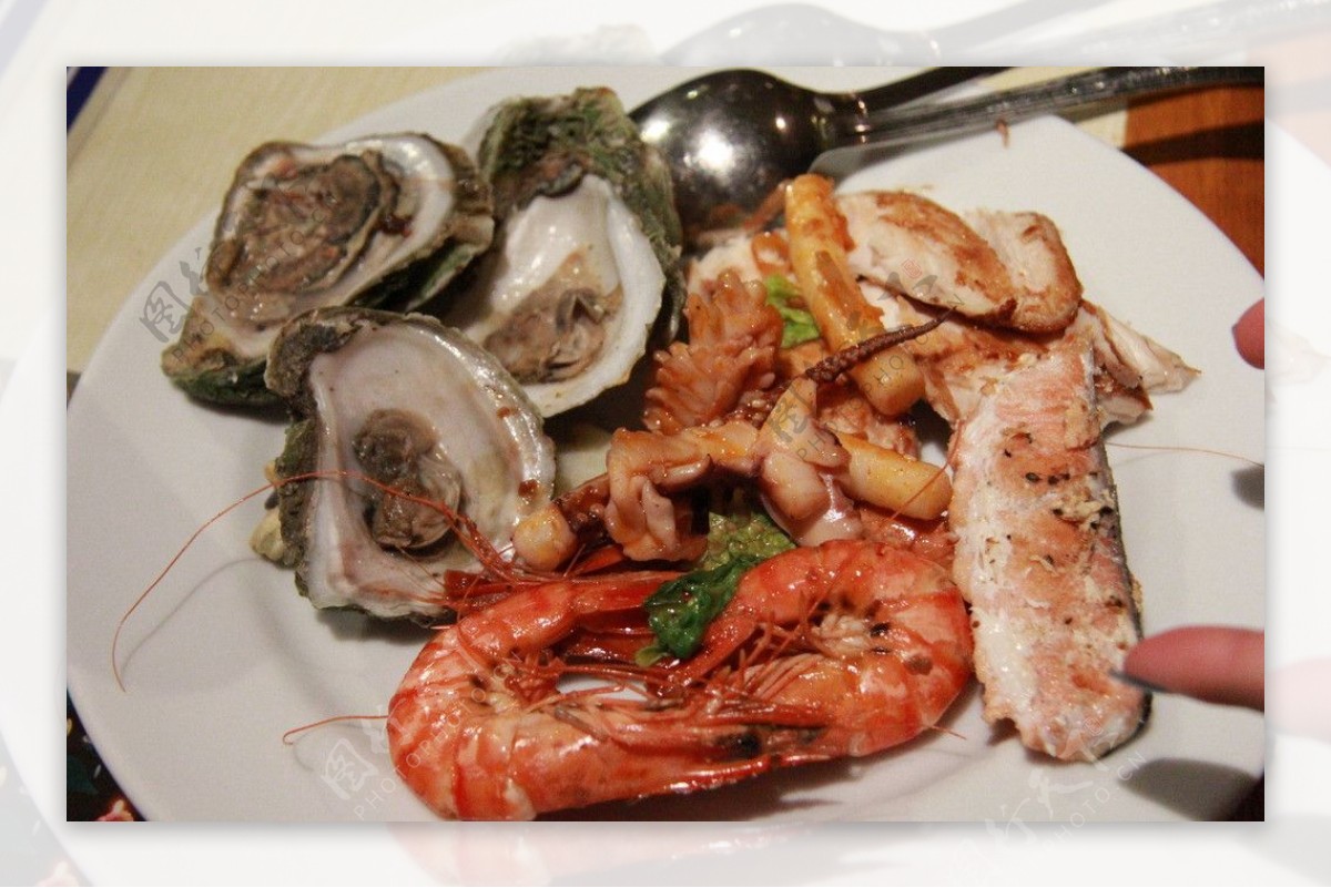塞班岛海鲜自助美食图图片