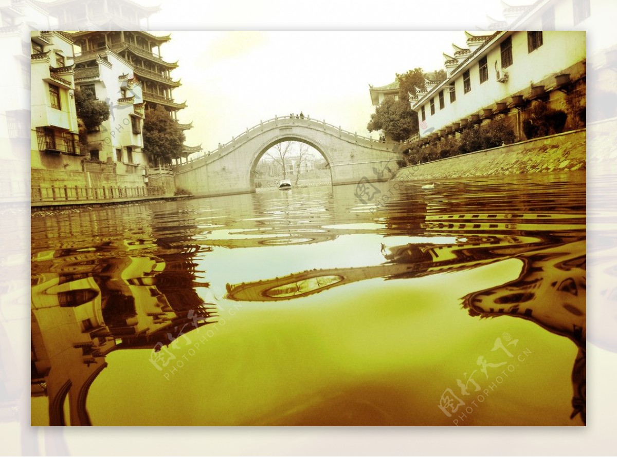 三河古镇桥图片