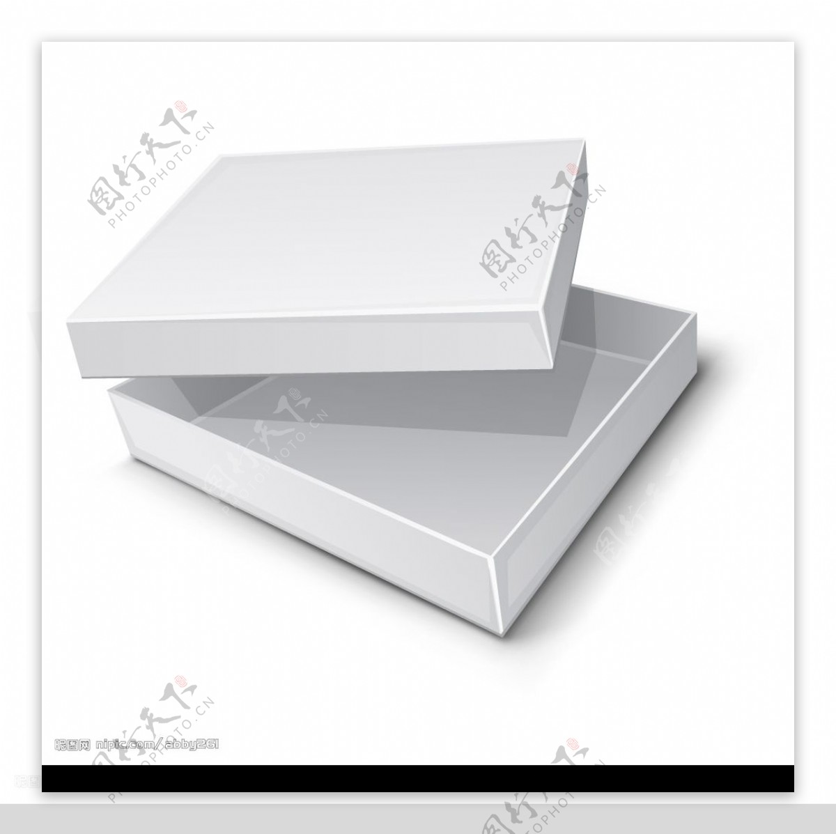 白色纸盒矢量2图片