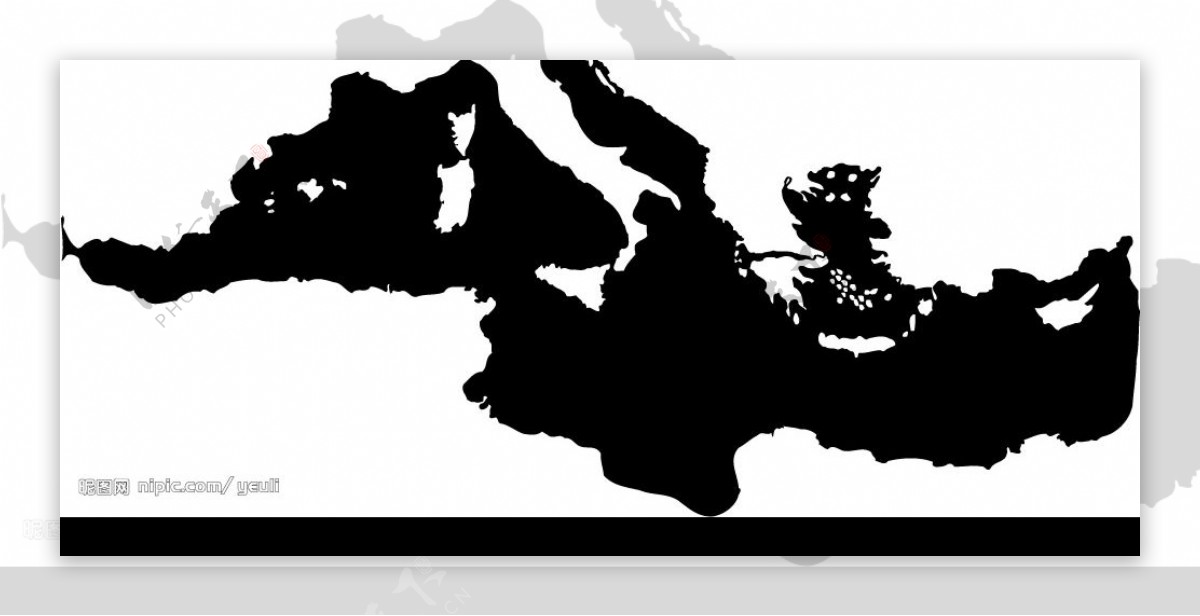 地中海地圖图片