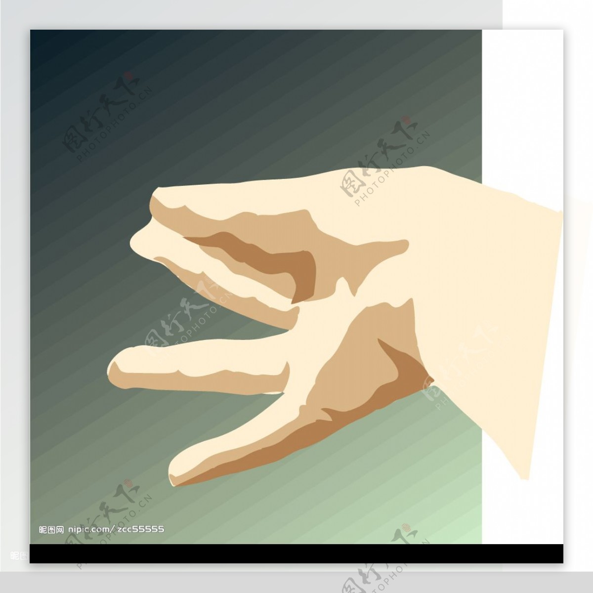 手势造型矢量图图片