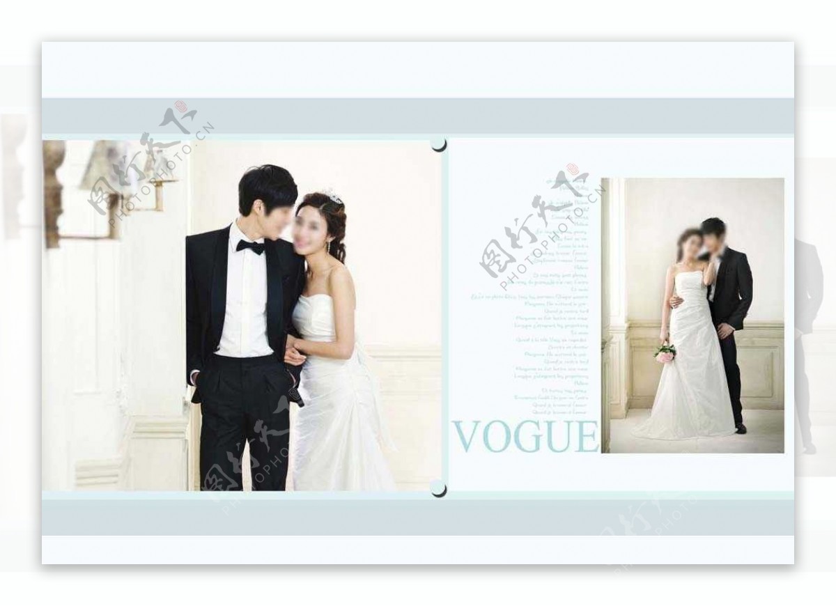 韩式婚纱摄影PSD模版图片