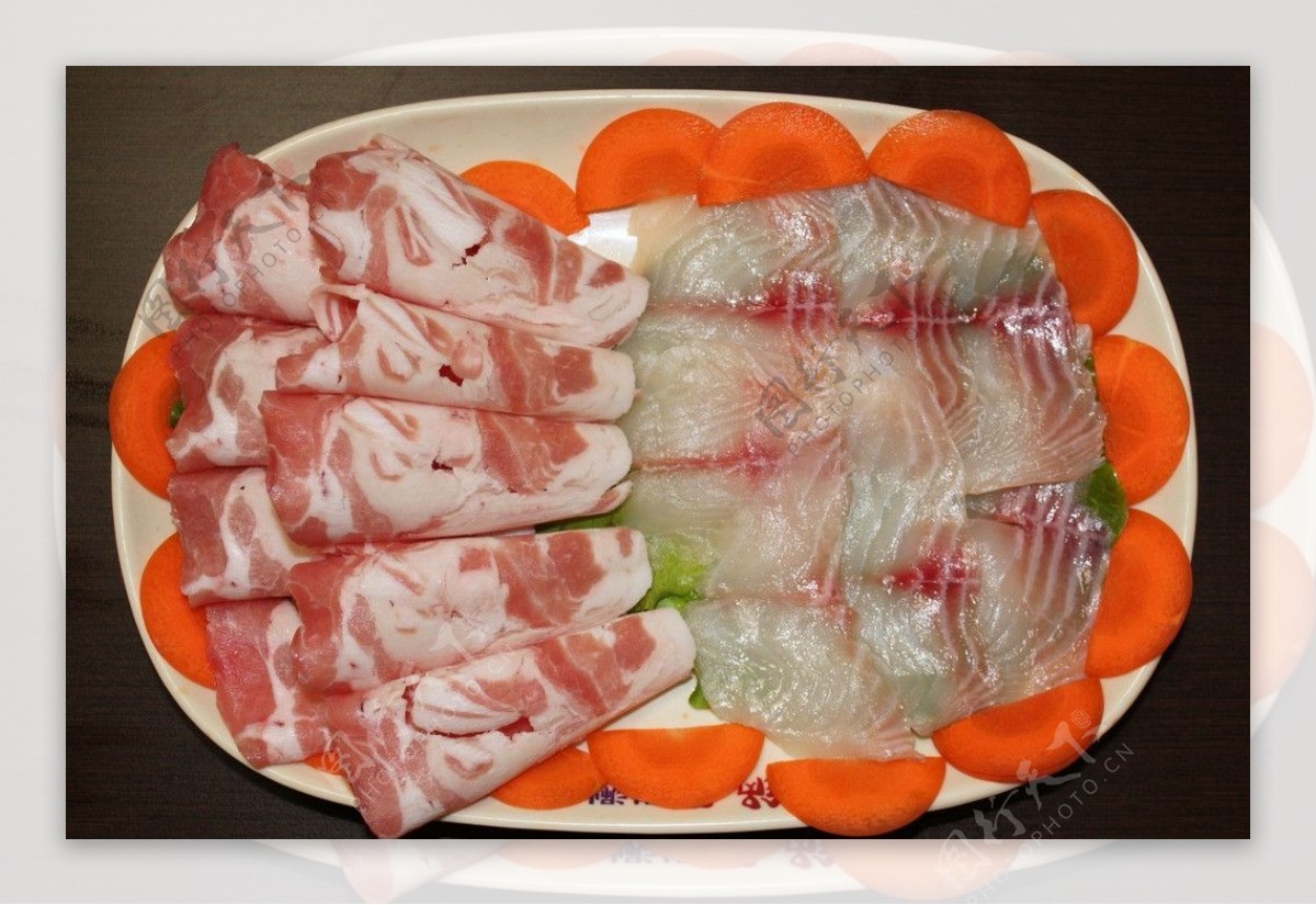 海鲜肉片图片