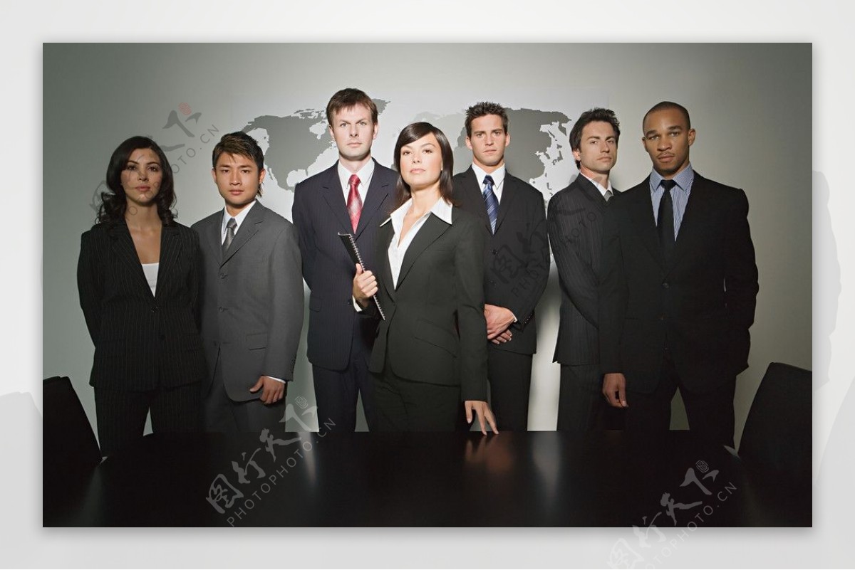 白领西服职业人士商务人士团队酷办公室图片