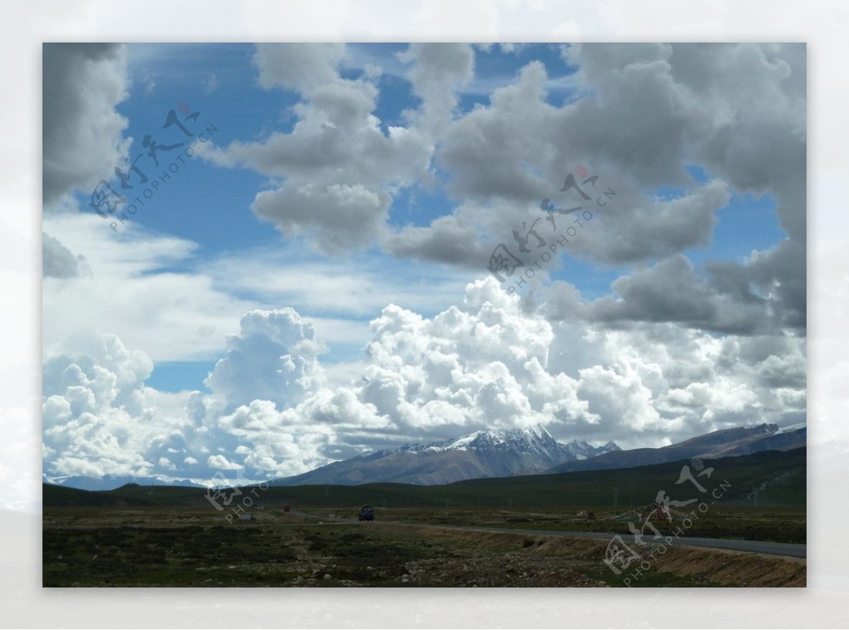 唐古拉山的云图片