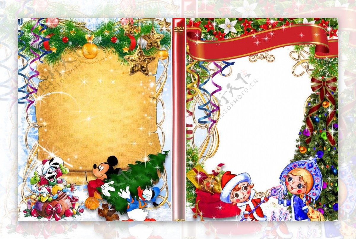 圣诞DVD封面模板图片
