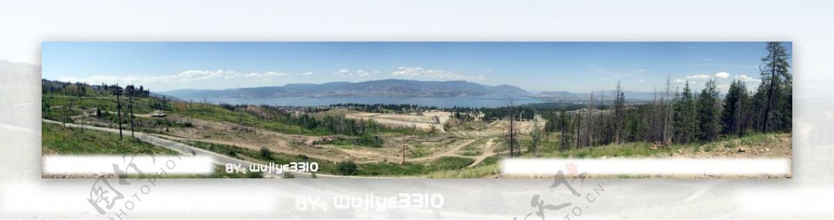 加拿大基洛纳从上往下展望全景大图图片