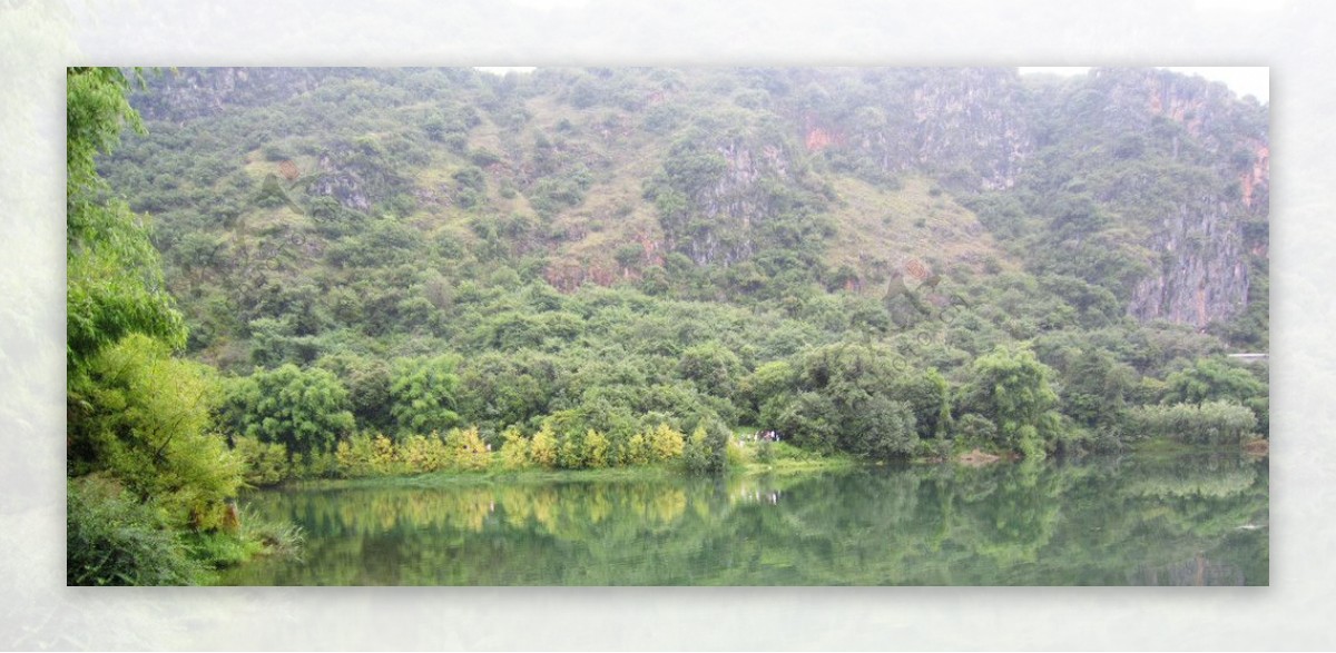 丽江山水森林风光图片