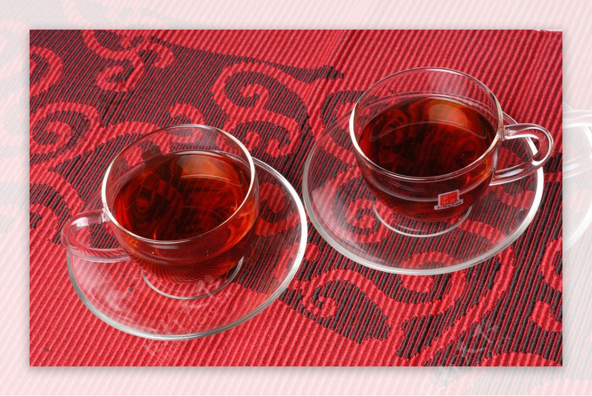 红茶杯摄影图片