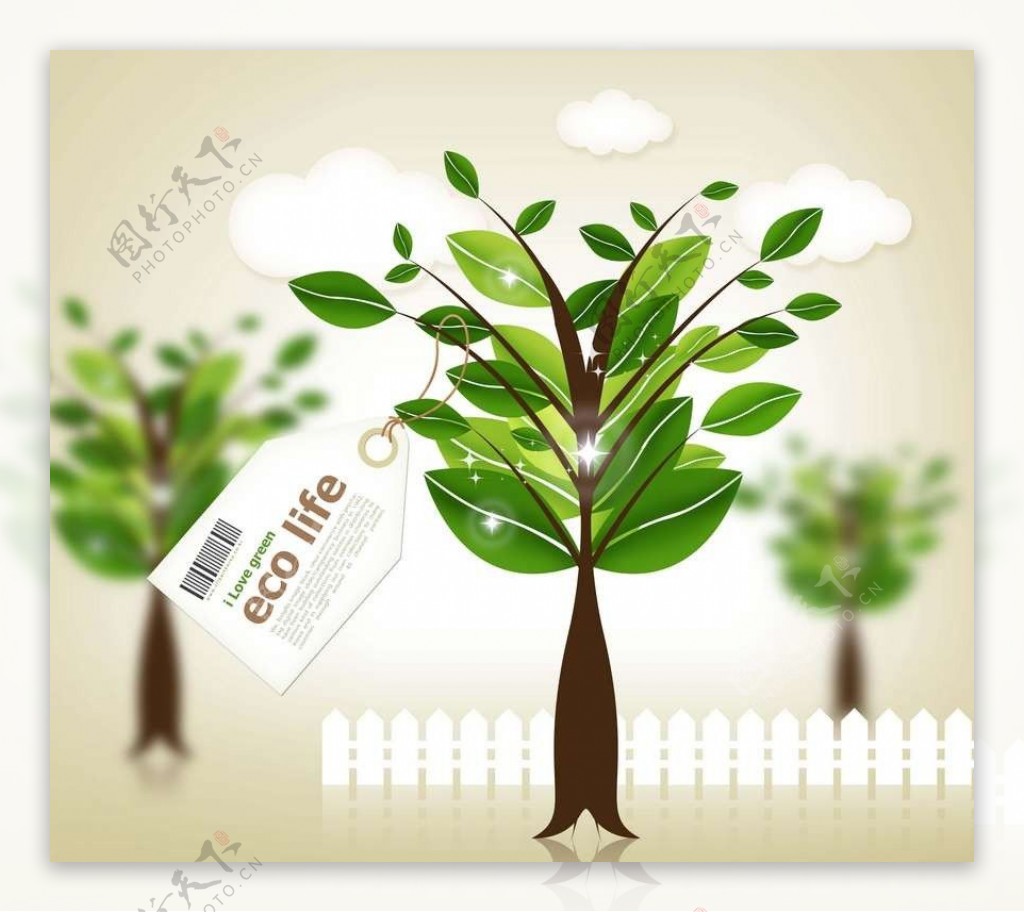 绿树环保素材图片