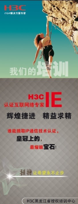 H3C培训展板IE专家图片