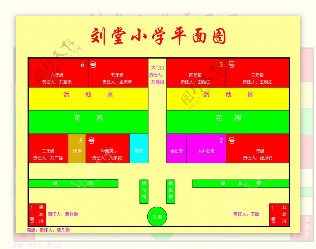 小学平面图图片